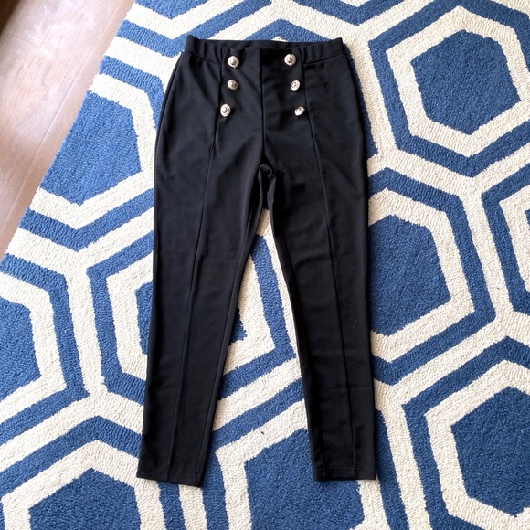 🖤 CLASSIC BLACK HIGH WAIST SKINNY PANTS! - Picture 5 of 6